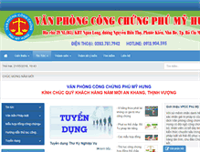 Tablet Screenshot of congchungphumyhung.vn